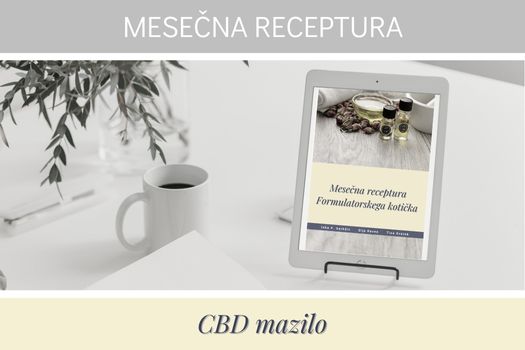 CBD mazilo mesečna receptura