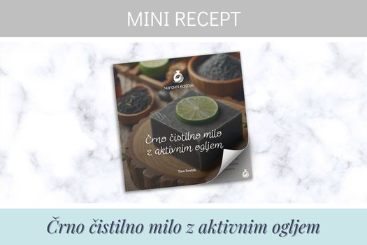 Črno čistilno milo z aktivnim ogljem