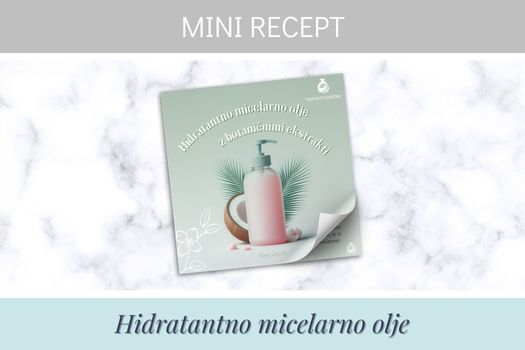Hidratantno micelarno olje z botaničnimi ekstrakti