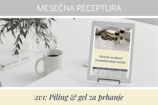 RECEPT: 2v1 piling gel za prhanje