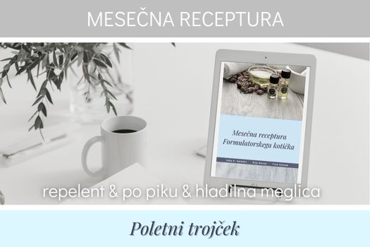 RECEPT: Poletni trojček: repelent, stik po piku, hladilna meglica